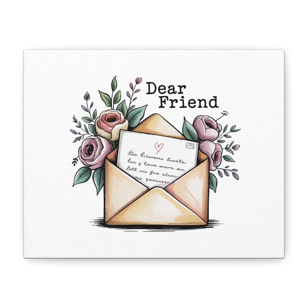 Dear Envelop Dear Friend Envelope Art Print, Snail Mail Aesthetic, Pen Pal Wall ...
