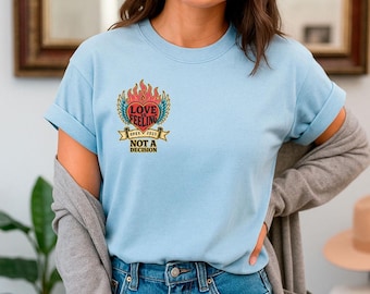 Retro Love Quote Tee: Inspirational Graphic T-Shirt