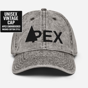 Vintage Washed Cotton Logo Hat – Adjustable Embroidered Cap