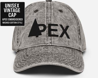 Vintage Washed Cotton Logo Hat – Adjustable Embroidered Cap