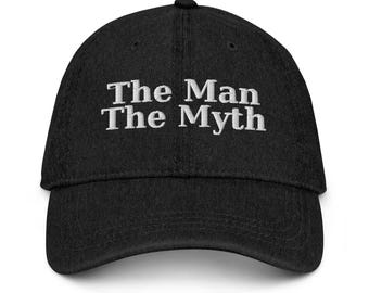 Funny Embroidered Dad Hat: Vintage Style Cotton Denim Cap