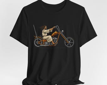 Koszulka motocyklowa Jesus Chopper, koszulka Christian Biker