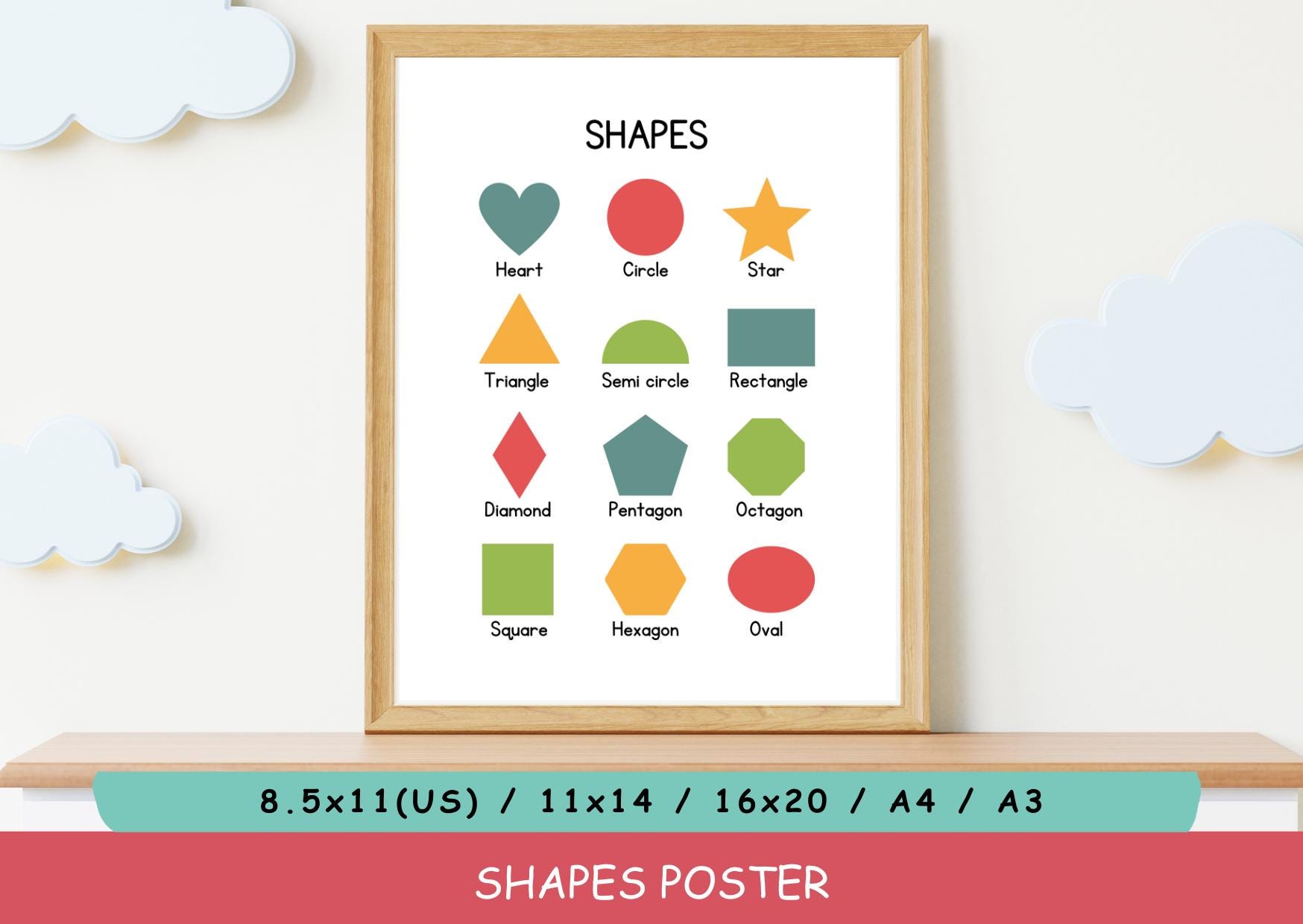 Grade R Shape Chart Geometric Shapes Chart For Kids