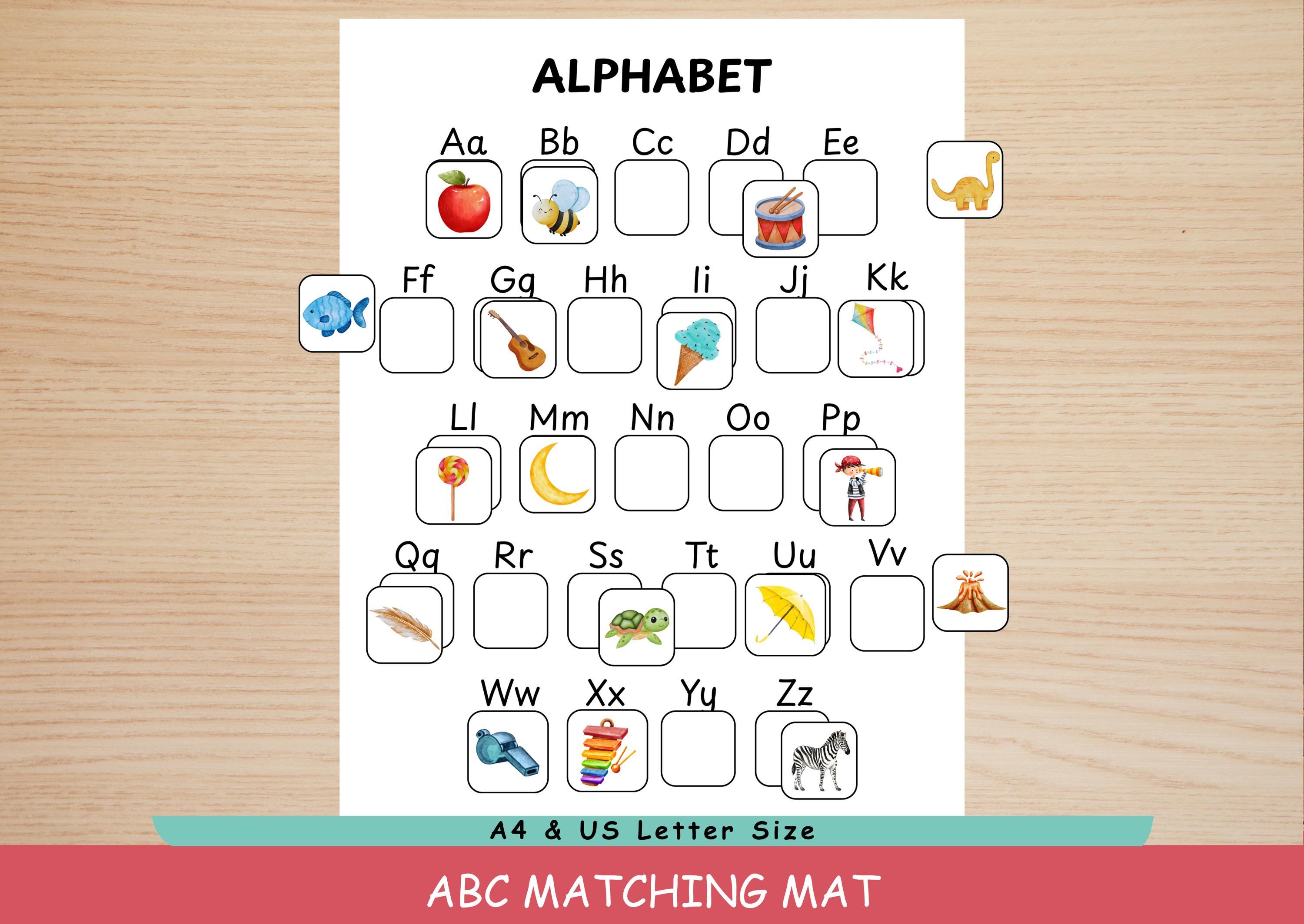 Alphabet Matching Activity Printable | ABC Learning Worksheet ...
