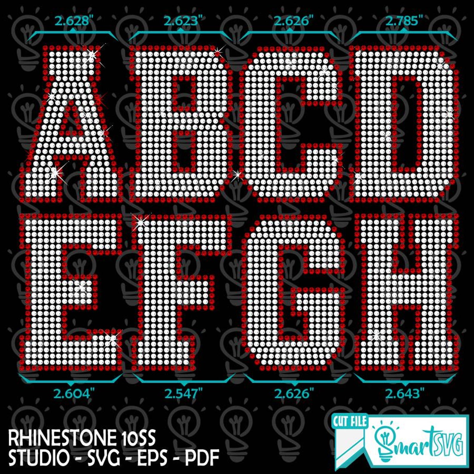 Rhinestone Template Font TTF, Rhinestone University Font Svg ...