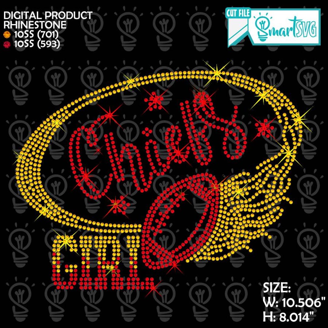 Chiefs Fire Rhinestone, Football Rhinestone Svg, Chiefs Hearts Svg ...