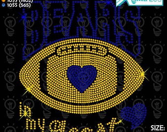 Bears Ball Rhinestone, football rhinestone svg, Bears hearts svg, Bears lovers svg, Bears football svg, fans football
