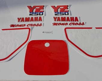 Yamaha YZ250 1987 Stickers / Autocollants / Decals / Graphics