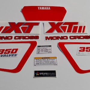 Yamaha XT 350 1985 1987 Stickers / Autocollants / Decals / Graphics