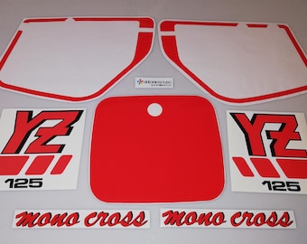 Yamaha YZ125 1988 Stickers / Autocollants / Decals / Graphics