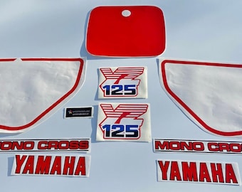 Yamaha YZ125 1986 Stickers / Autocollants / Decals / Graphics