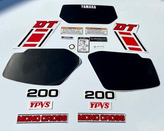Yamaha DT 200 LC 1983 1984 1985 Stickers / Autocollants / Decals / Graphics