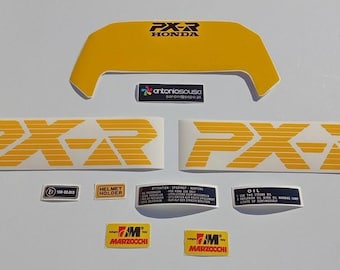 Honda PXR 1985 1986 Yellow Stickers / Autocollants / Decals / Graphics