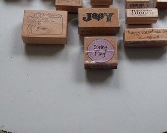 Rubber Stamp Collection, Mixed Media Art Stamps