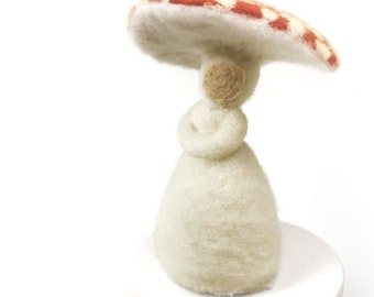 Mushroom Lady - Needle felted