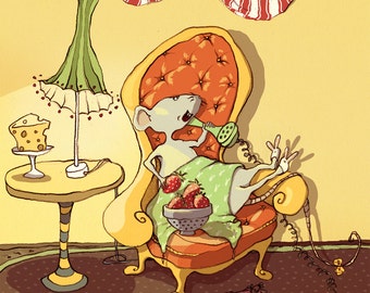 Signed Art Print from the  Picture Book 'Bella & Bean'