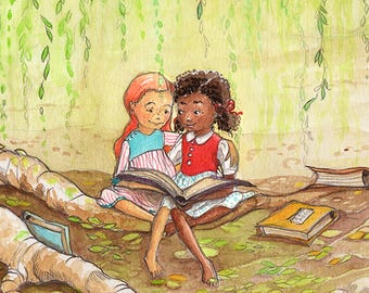Reading Together - Willow Tree
