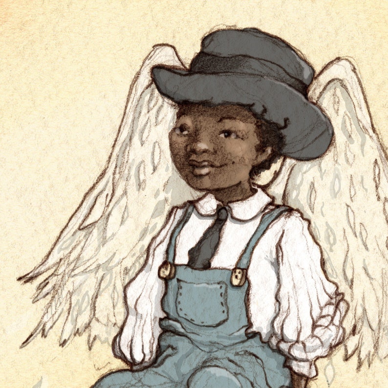 Angel Boy Signed Print Etsy