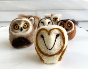 Needle Felted Barn Owl