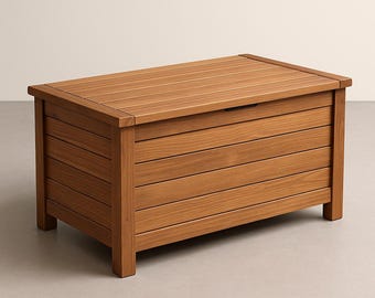 木製屋外収納ベンチ：ガーデンパティオ用座席 - DIYキット