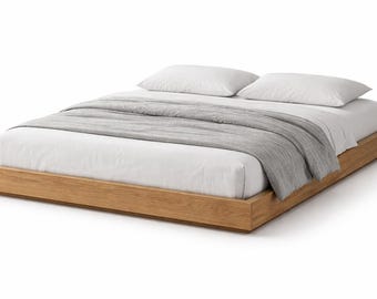 Platform Bed Plans Queen Size – Modern Low Bed Frame DIY Woodworking PDF