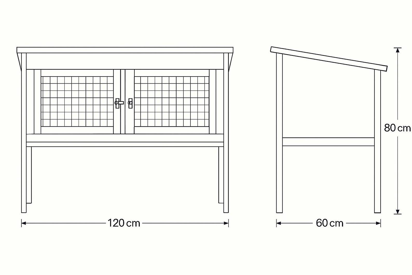 DIY Rabbit Hutch Woodworking Plan: Rustic Outdoor Pet Shelter (PDF ...