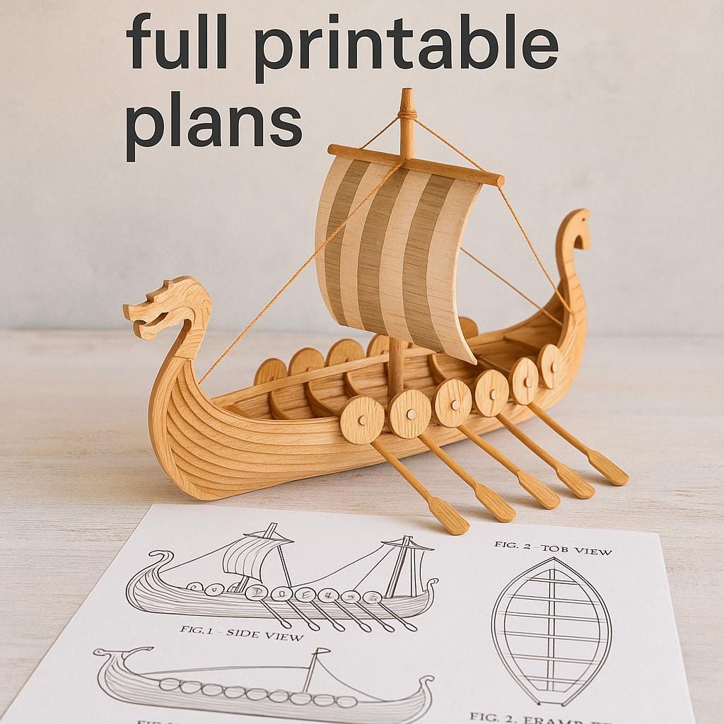 模型製作用品 VIKING RISE VIKINGWARSHIP WOODENMODEL Viking Ship Model Blueprint – 1:50 Scale, DIY Wood Kit (PDF) - Etsy
