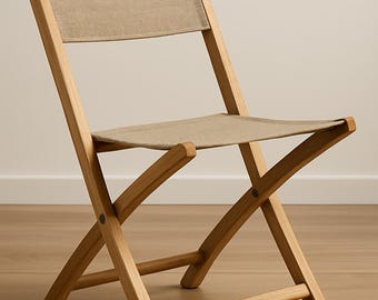 DIY Folding Wooden Chair Plan – Portable Camping Chair PDF Blueprint
