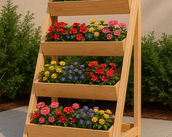 Modular Vertical Garden Wall Woodworking Plan: DIY Planter PDF