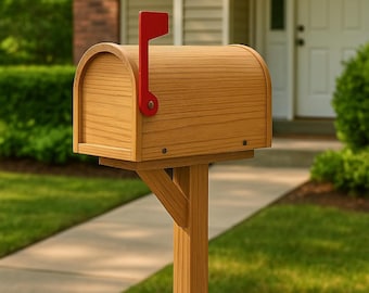 DIY Lockable Mailbox Plan – Outdoor Wooden Post Box PDF Blueprint