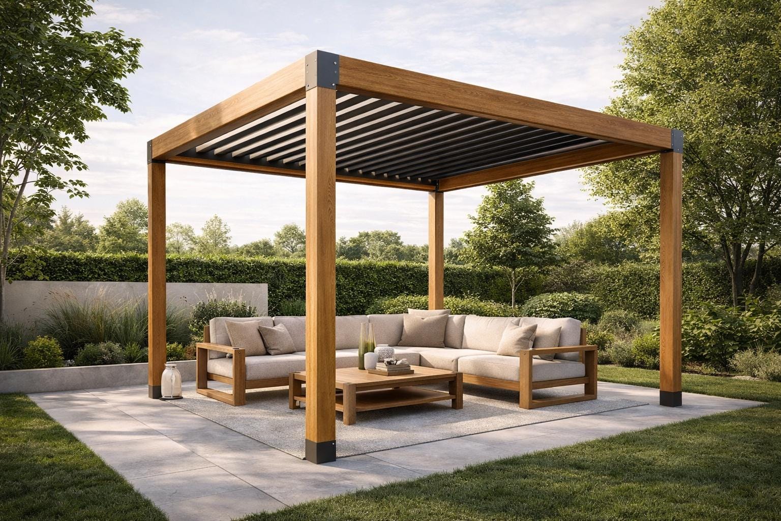 Plans de pergola moderne PDF | DIY Pergola extérieure en bois