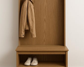 DIY Entryway Hall Tree Woodworking Plan, Mudroom Bench (Digital Download)
