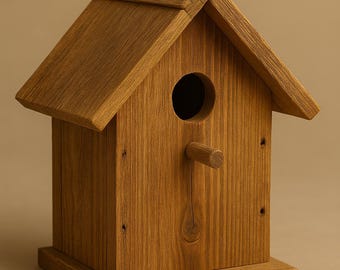 Rustic Wooden Birdhouse Plan