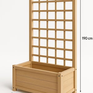 Blumenkasten mit Rankgitter Holzbearbeitungsplan, Garten Pflanzgefäß DIY PDF (Digitaler Download)