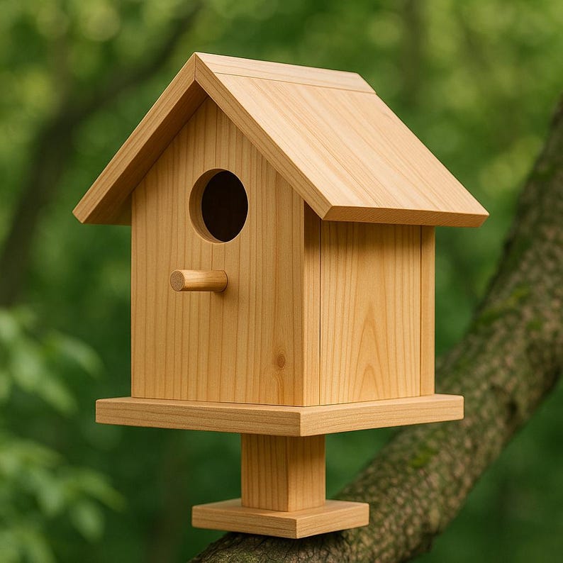 Birdhouse Plans PDF – DIY Wooden Bird House Blueprint With Measurements ...