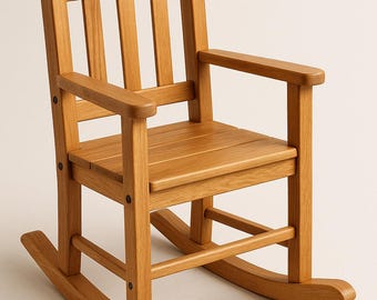 DIY Wooden Rocking Chair Plan: Rustic Rocker Blueprint (PDF Download)
