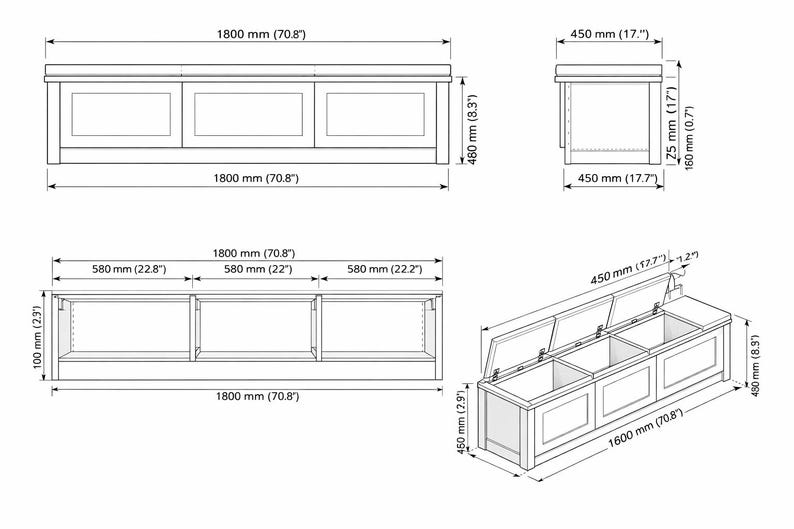 Bench In Plan Built in Bench With Storage Plans – DIY Entryway Seating Cabinet ...