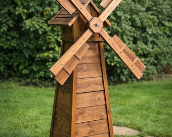 Decorative Wooden Windmill Plans – Diy Garden Windmill Woodworking Blueprint Pdf