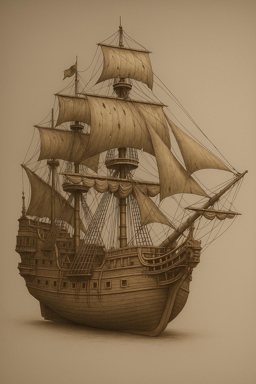 Set Di 3 Modelli Nave Pirata In Legno Vintage, Barche A Vela Giocattolo, Regali Perfetti