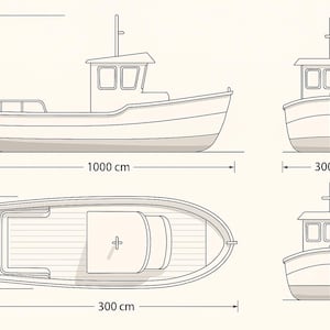 Trawler Boat Woodworking Plan, 10m Frame Set, DIY Boat Building (PDF ...