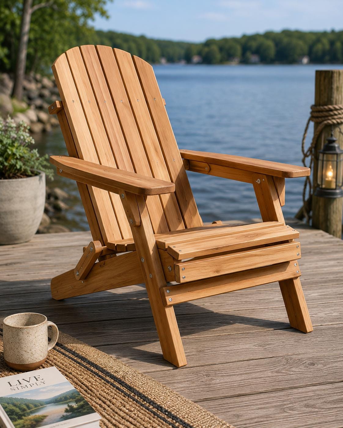 Folding Adirondack Chair Plans PDF | DIY Wooden Patio Chair