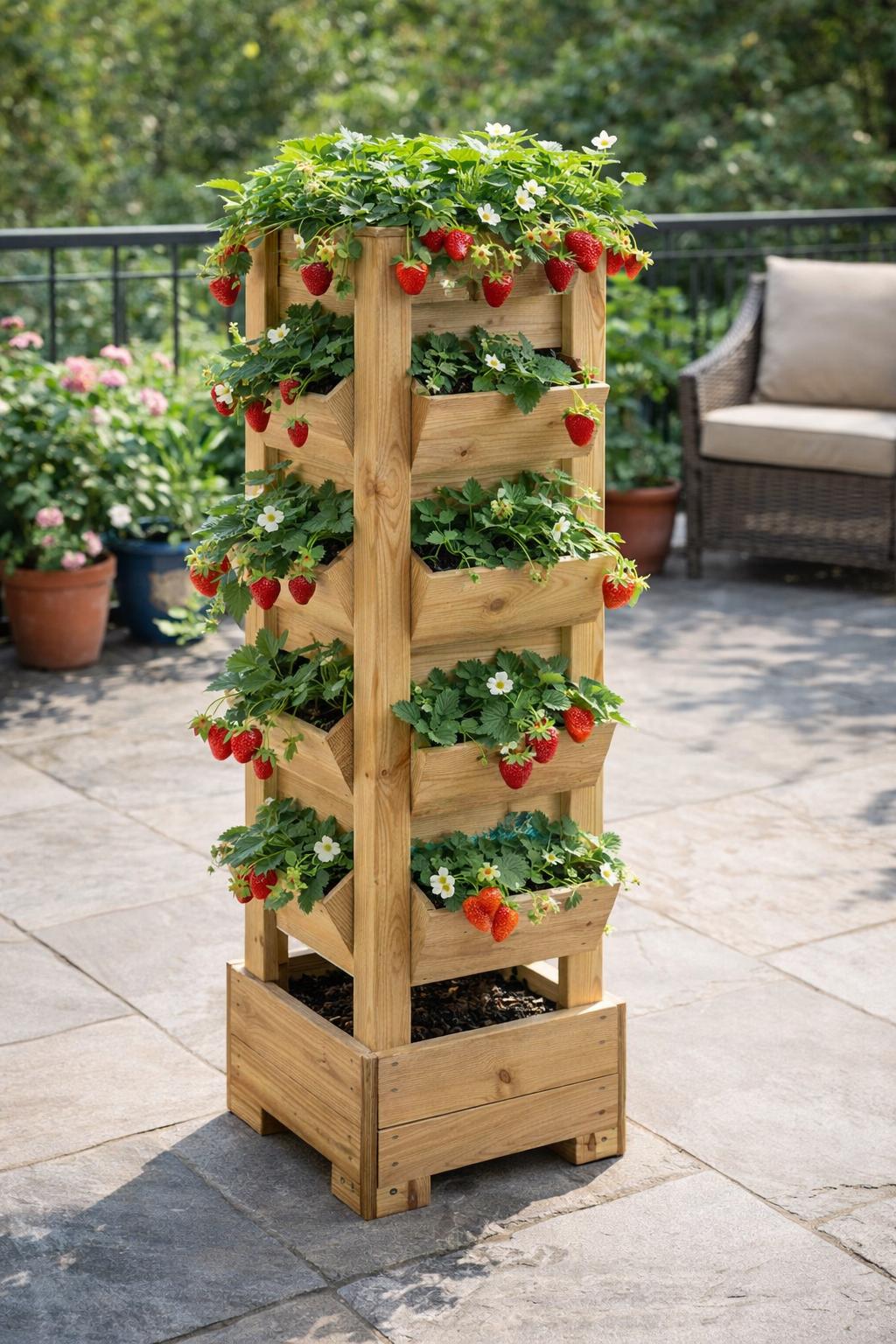 blumenkasten balkon braun Liva kupfer Balkonblumenkasten 60 / 80 / 100 cm – Balconyliving.de