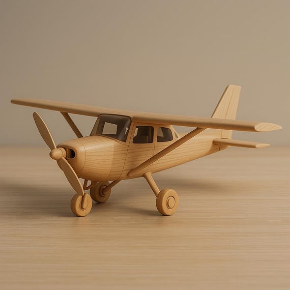 木製飛行機模型設計図 – 実寸大パーツ付き1:1スケール木工設計図 – DIY