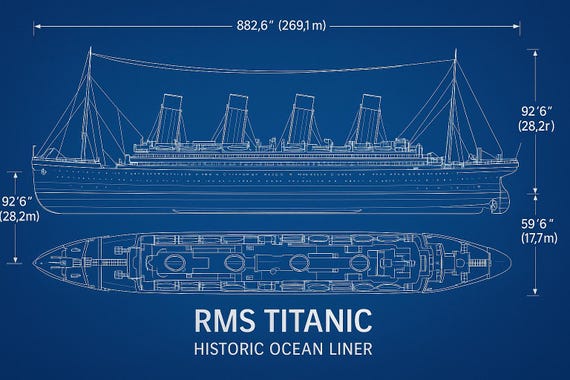 タイタニック号の模型設計図 PDF – 木製豪華客船模型を製作 – デジタル