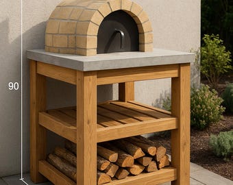 Pizza Oven Base Plan – DIY Outdoor Stand for Brick Oven – PDF Blueprint