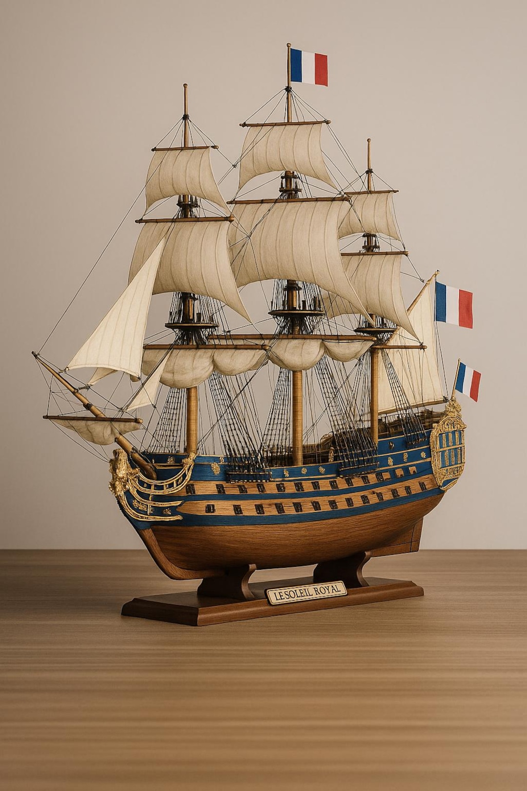 Le Soleil Royal Ship Model Plan PDF – French Warship Blueprint for