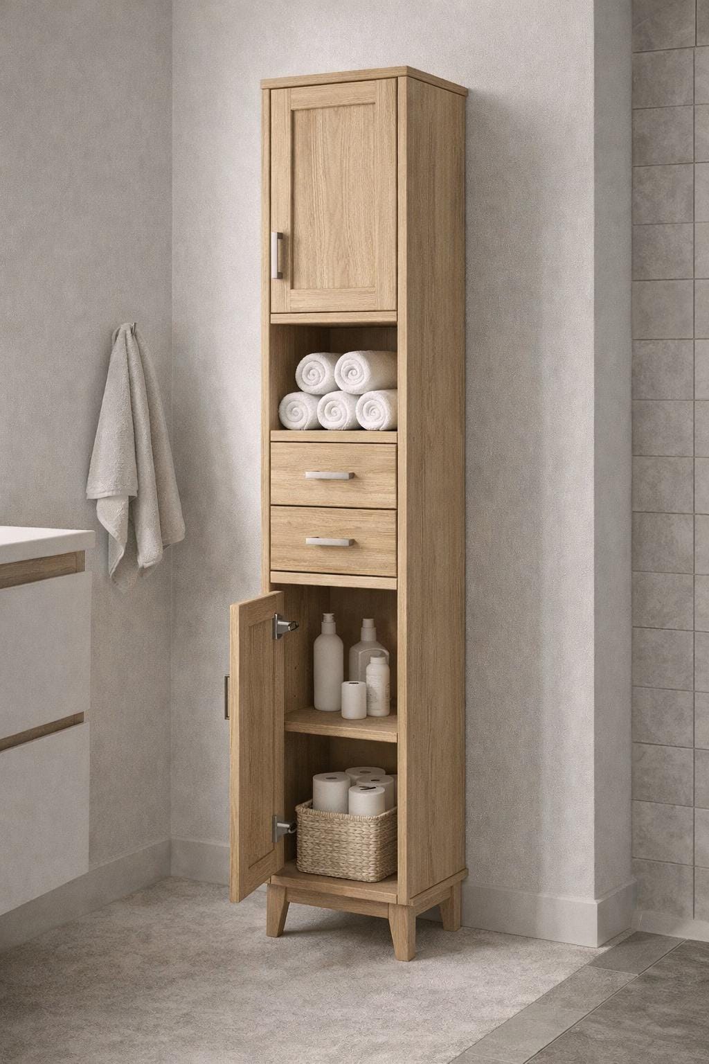 Tall Linen Cabinet - Etsy