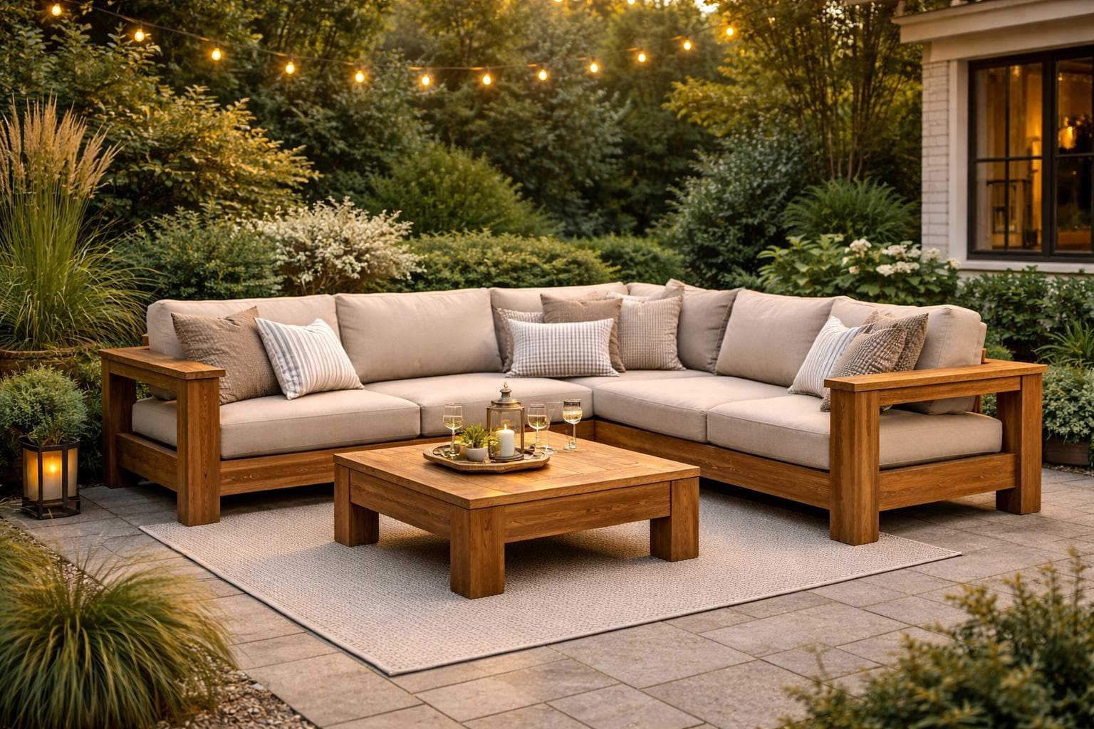 Outdoor Sectional Sofa Plans PDF | DIY Patio Furniture Set - Etsy