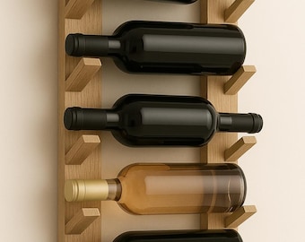 Plano para construir un botellero de 6 botellas: Decoración moderna para bares (Descarga en PDF)