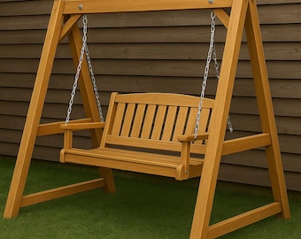 Garden Swing Woodworking Plan, DIY Outdoor Swing Seat (PDF Download)